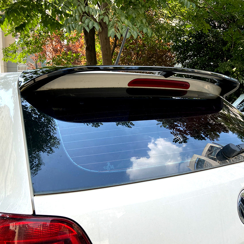 WR Style Gloss Black Roof Spoiler for VW Polo MK5 6R 6C Standard model 10-17