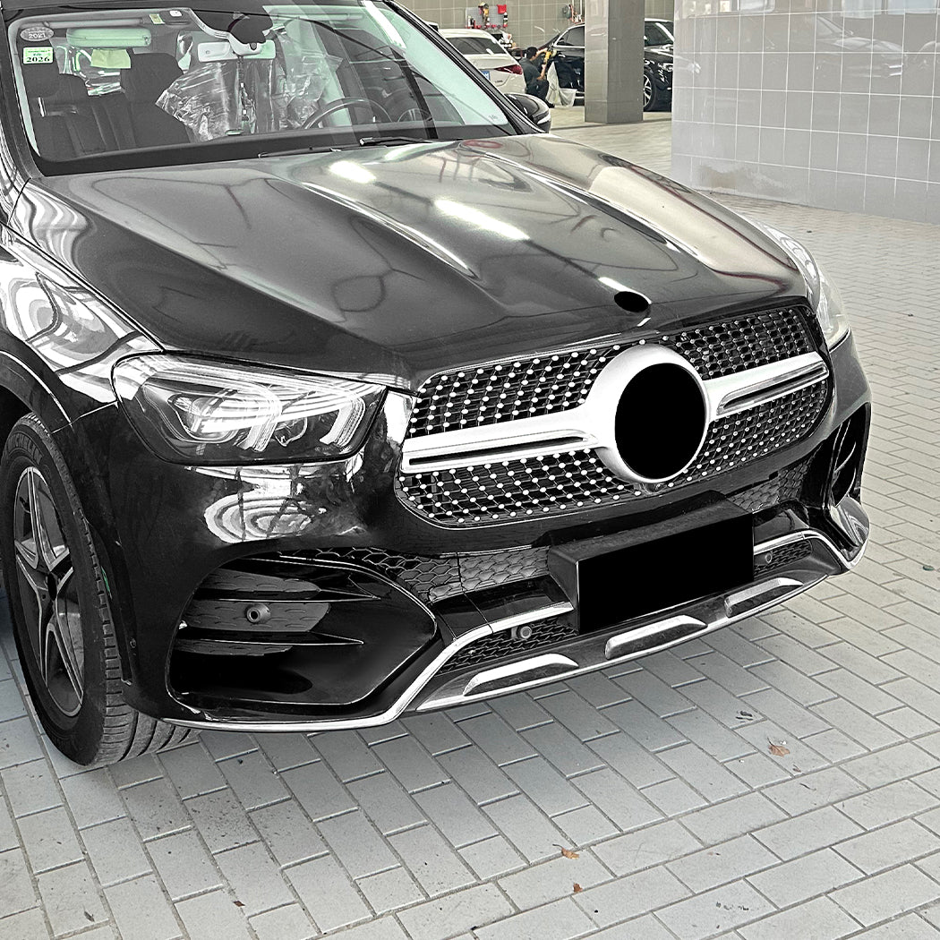 Gloss Black Front Side Grilles for Mercedes Benz W167 C167 GLE 19-23