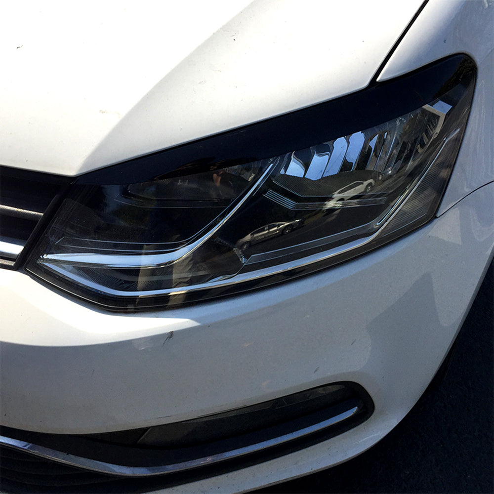 Gloss Black Headlight Trims for VW Polo MK5 10-17