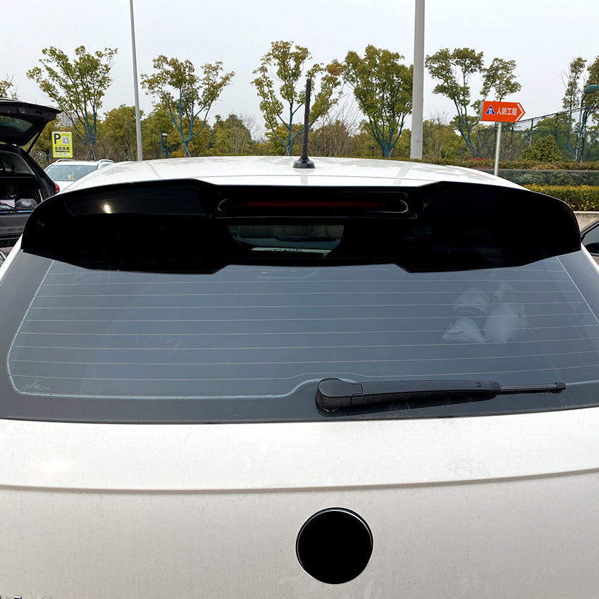 V Style Gloss Black Roof Spoiler for VW Polo MK6 18-26
