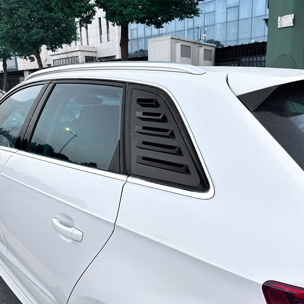 Gloss Black Window Louver Vents for Audi A3 8V S3 Hatchback 13-20 - Carbon Factory
