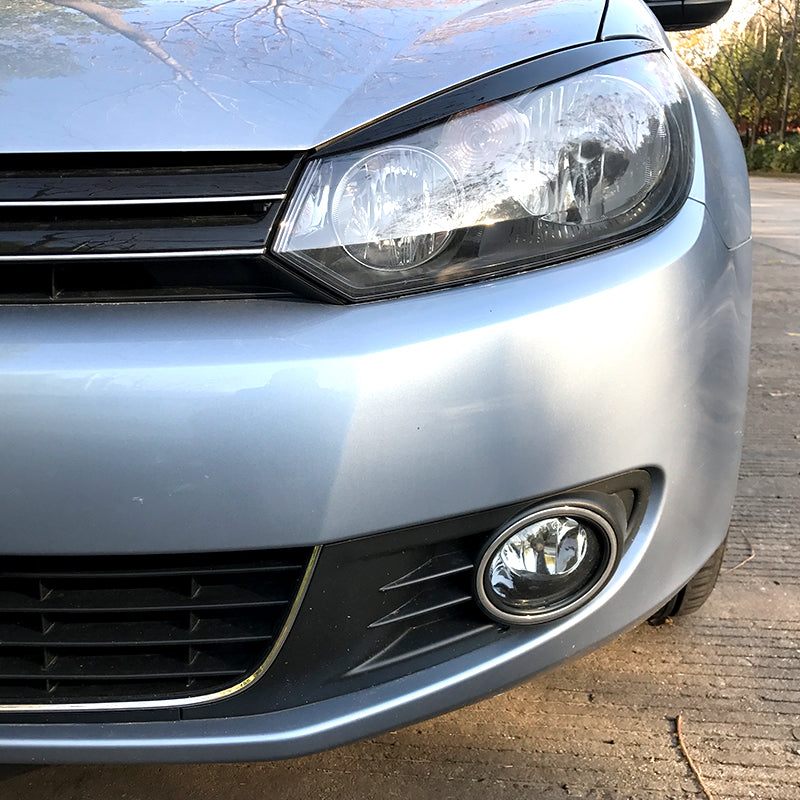 Gloss Black Headlight Trims for VW Golf MK6 08-12