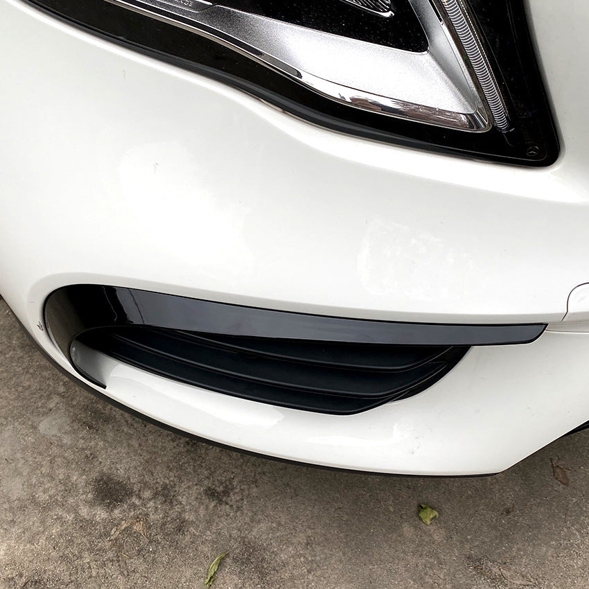 Gloss Black Front Canards for Mercedes Benz X156 GLA 13-19