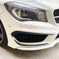 Gloss Black Front Canards (bottom) for Mercedes Benz W117 CLA AMG 13-15