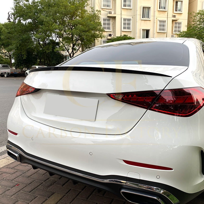 P Style Gloss Black Boot Spoiler for Mercedes Benz W206 C Class Saloon 22-Present - Carbon Factory