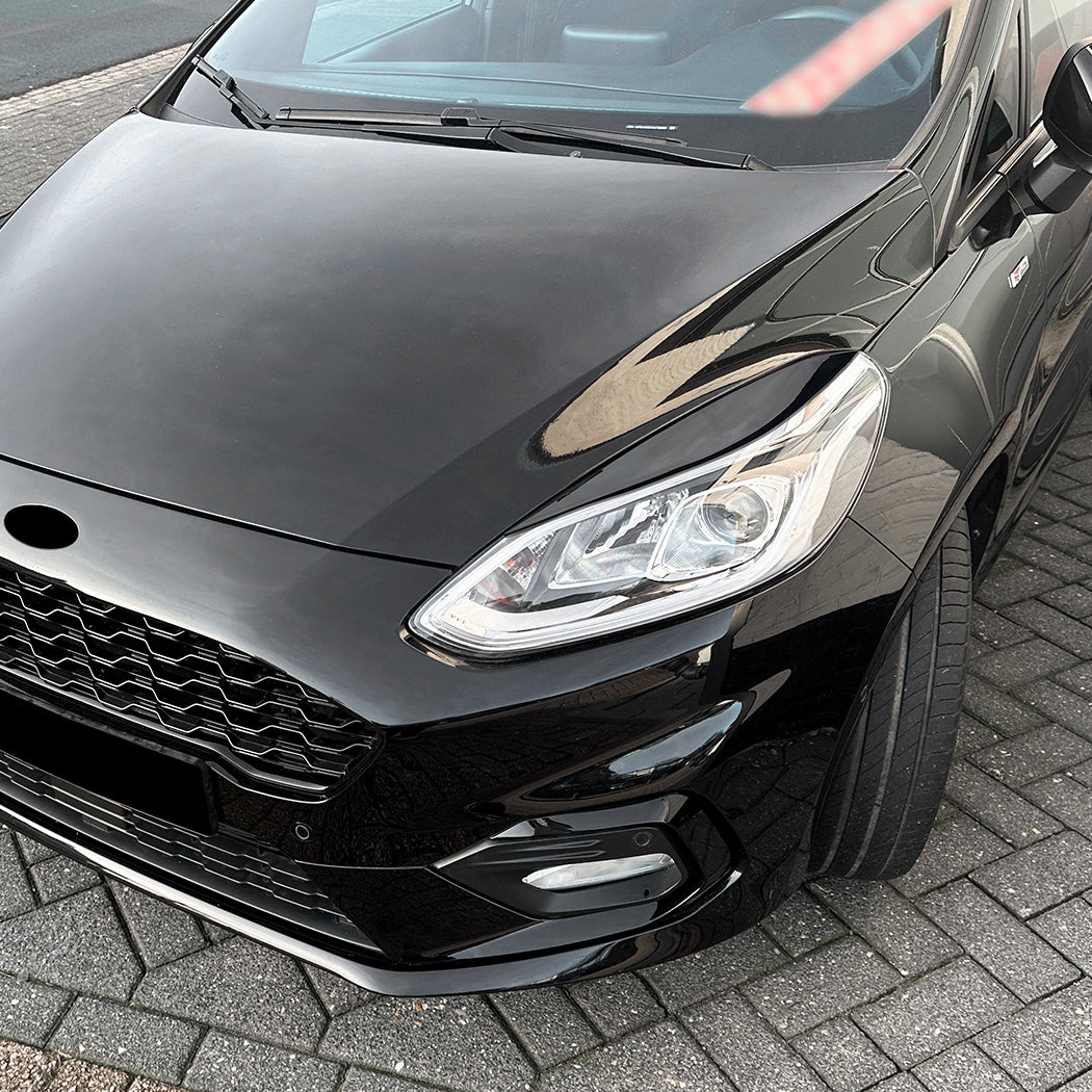 Gloss Black Headlight Trims for Ford Fiesta B479 MK8 18-20