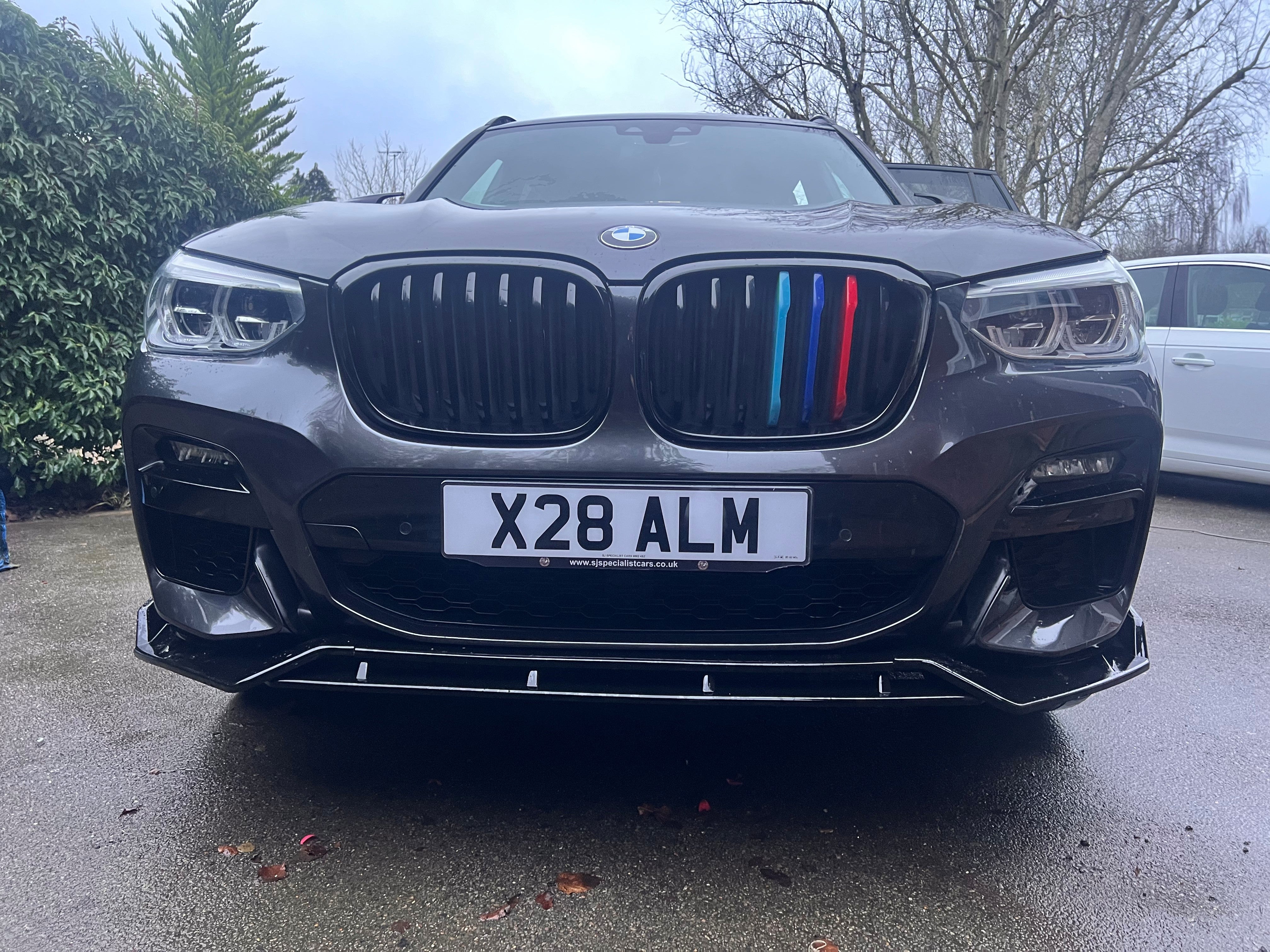 MP Style Gloss Black Front Splitter for BMW G01 X3 G02 X4 Pre-LCI 18-21 - Carbon Factory
