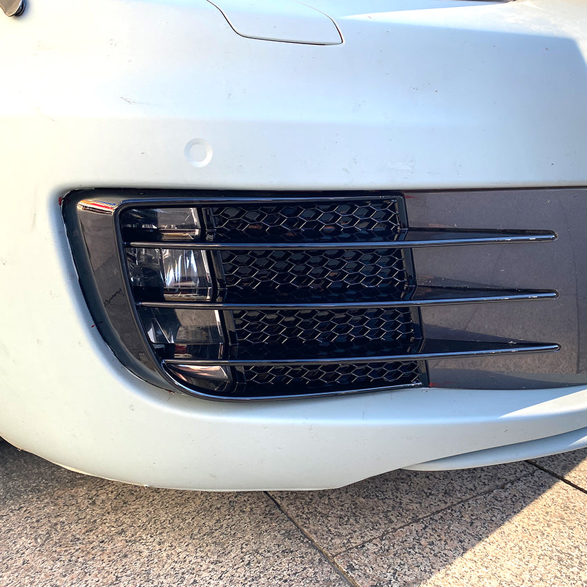 Gloss Black Front Bumper Trims for VW Golf MK6 GTI GTD 08-12