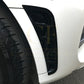 Gloss Black Front Bumper Trims for Mercedes Benz W205 C Class 19-21