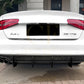 PSM Style Gloss Black Rear Diffuser for Audi B8.5 A4 S Line 13-15