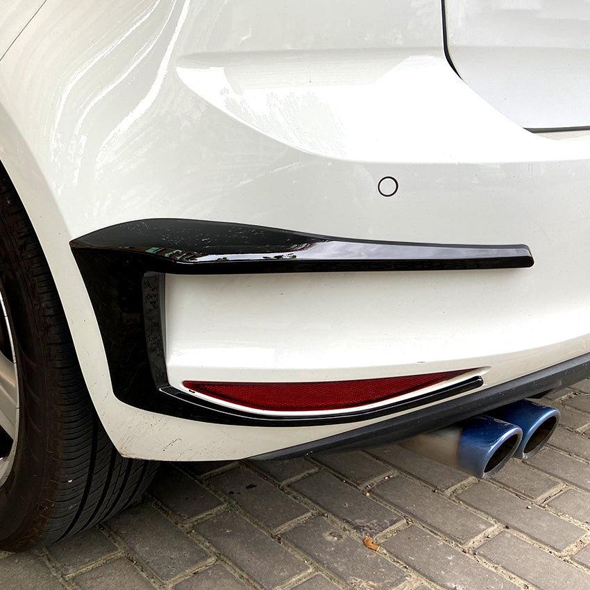 V1 Gloss Black Rear Canards for VW Golf MK7 13-16