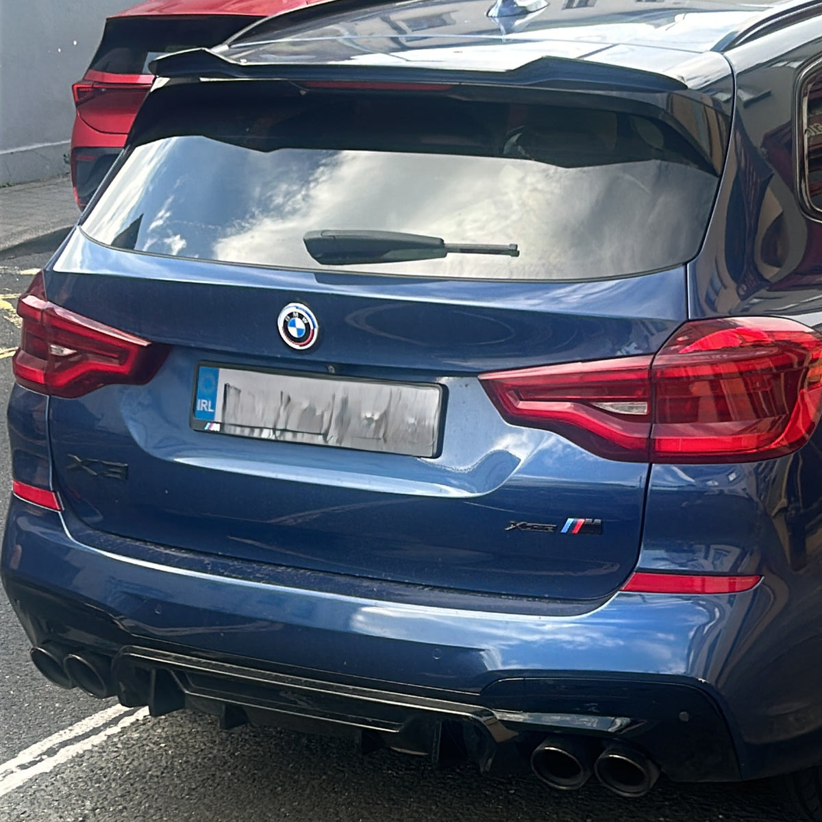 Competition Style Gloss Black Rear Diffuser for BMW G01 X3 18-21