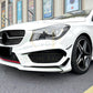 Gloss Black Front Canards set for Mercedes Benz W117 CLA AMG 13-15