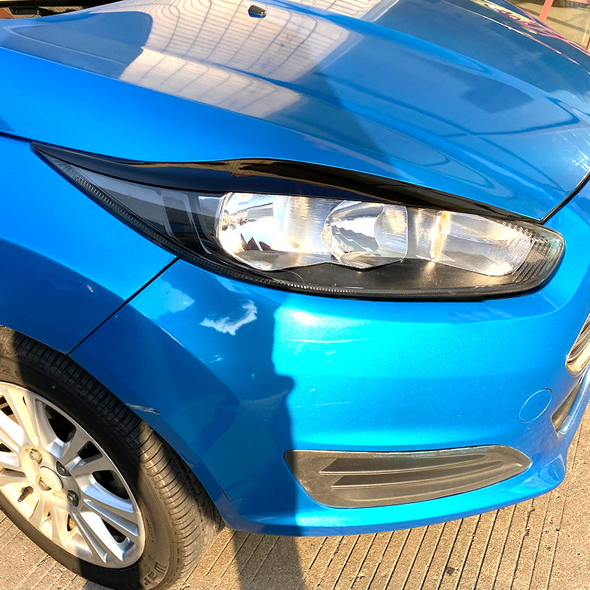 Gloss Black Headlight Trims for Ford Fiesta B299 MK7.5 13-17