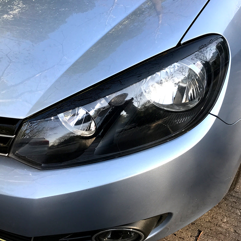 Gloss Black Headlight Trims for VW Golf MK6 08-12