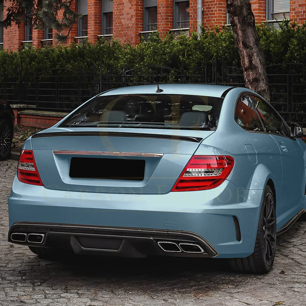 AMG Style Gloss Black Boot Spoiler for Mercedes Benz W204 C Class & C63 Coupe 07-14 - Carbon Factory