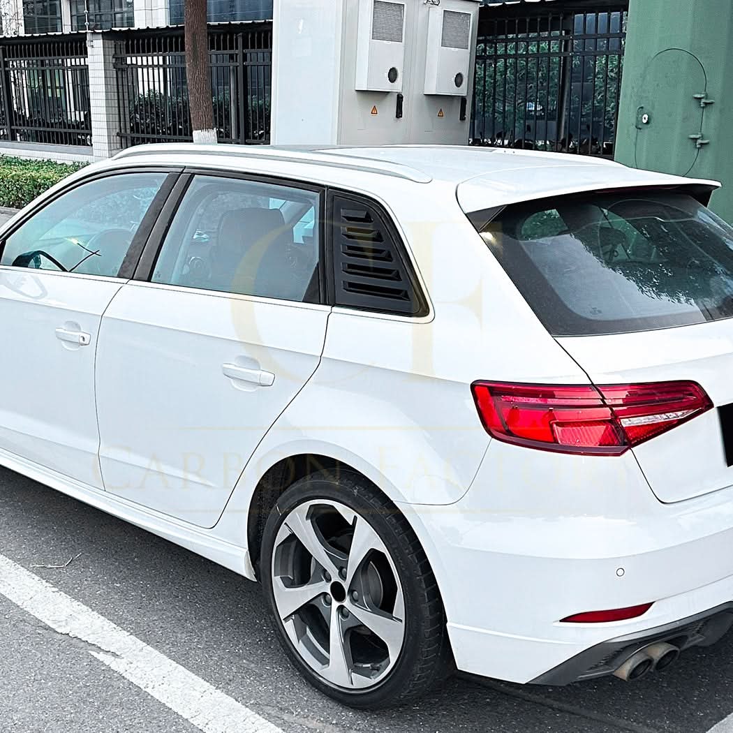Gloss Black Window Louver Vents for Audi A3 8V S3 Hatchback 13-20 - Carbon Factory