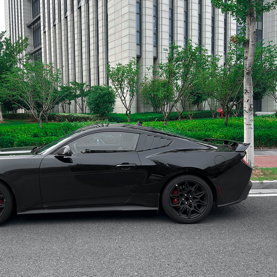 Gloss Black Window Louvers for Ford Mustang S650 MK7 24-Present