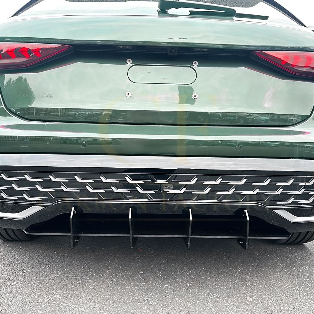 V Style Gloss Black Diffuser for Audi A3 S Line Hatchback 25-Present - Carbon Factory