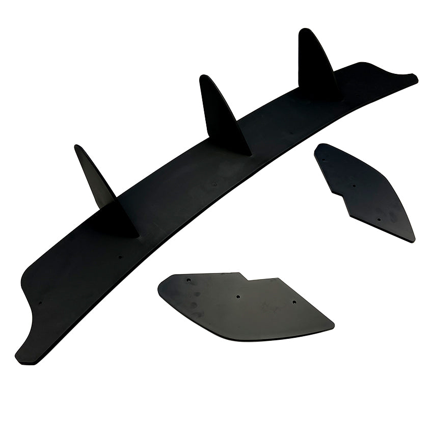 V Style Gloss Black Diffuser for VW Golf MK6 GTI 08-12