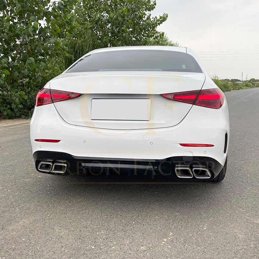 Brabus Style Gloss Black Rear Diffuser for Mercedes Benz W206 C Class 22-Present - Carbon Factory