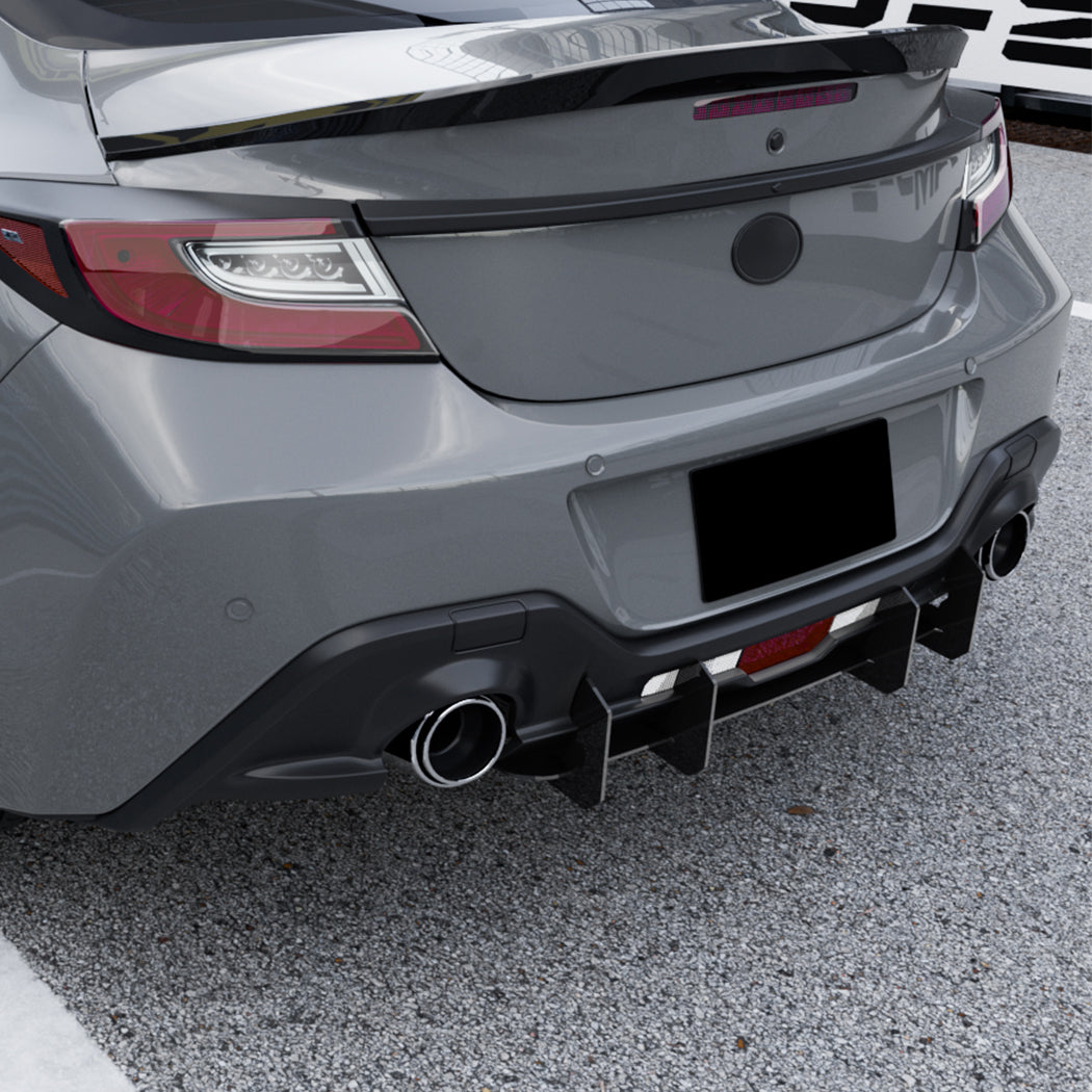 TR Style Gloss Black Rear Diffuser for Toyota GR86 22-26