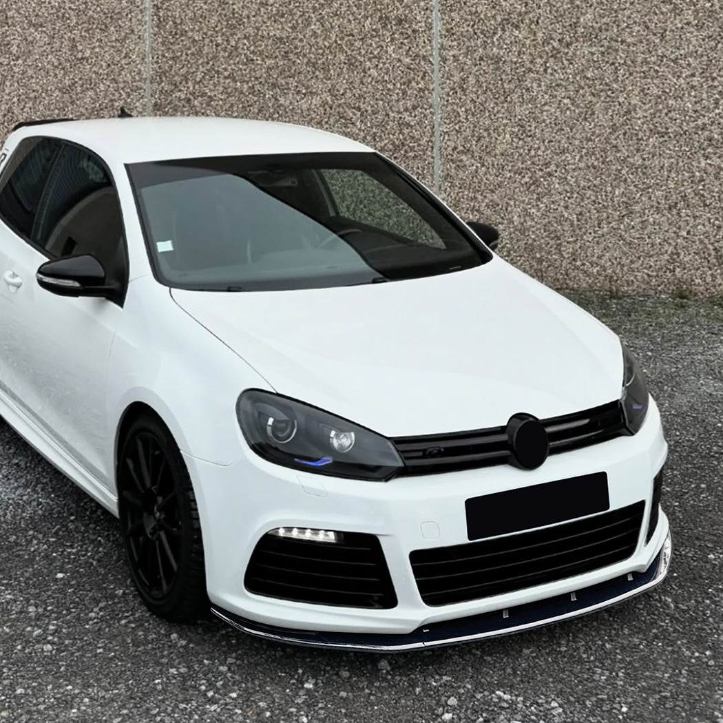 Gloss Black Front Splitter for VW Golf MK6 R 08-12