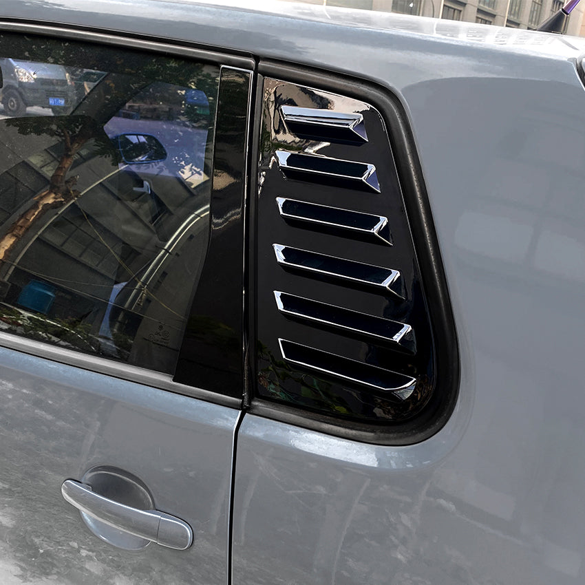 Gloss Black Window Louvers for VW Polo MK4 05-09