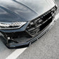 V Style Gloss Black Front Splitter for Audi C8 A7 S Line S7 19-22