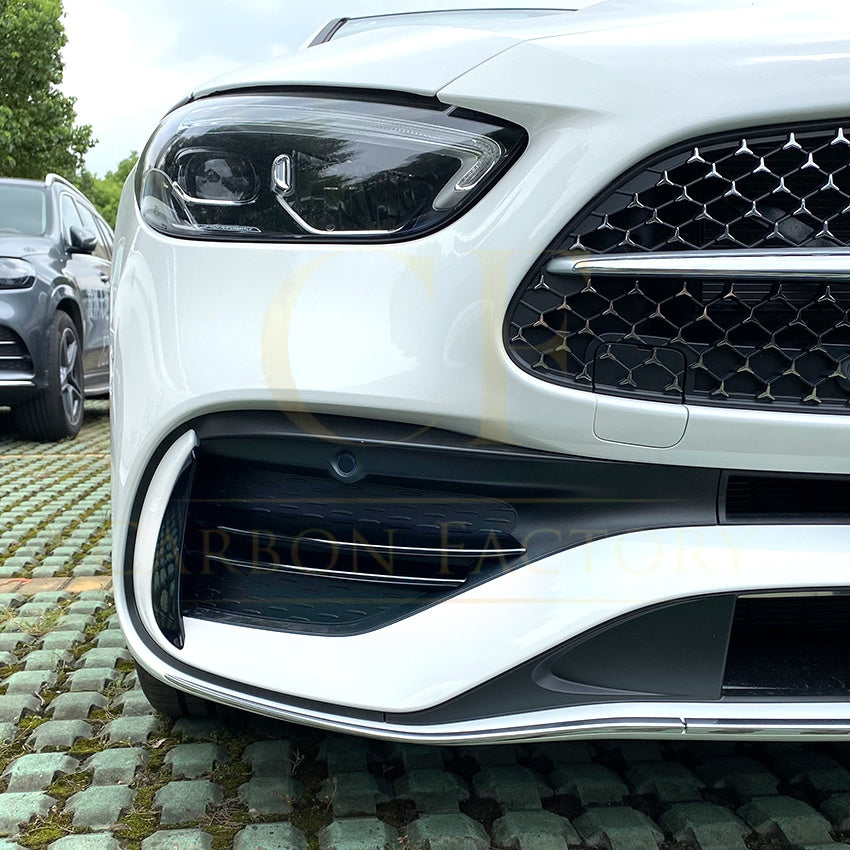Gloss Black Front Grille Trims for Mercedes Benz W206 C Class 22-Present - Carbon Factory