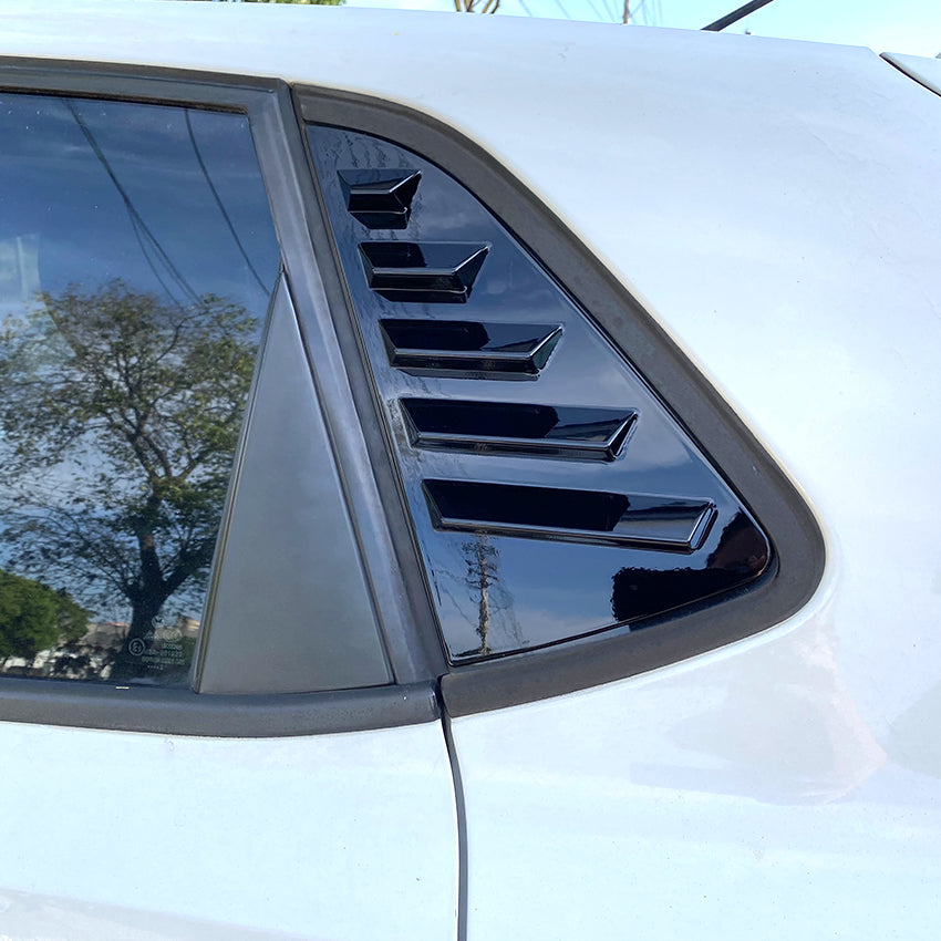 Gloss Black Window Louvers for VW Polo MK5 10-17