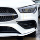Gloss Black Front Canards for Mercedes Benz W118 CLA AMG 19-23