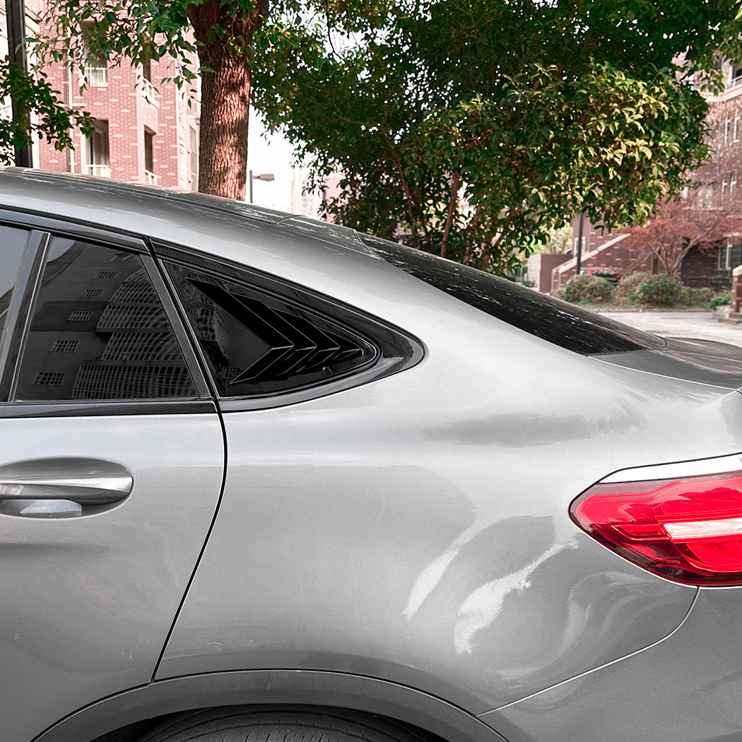 Gloss Black Window Louvers for Mercedes Benz X253 C253 GLC 15-22
