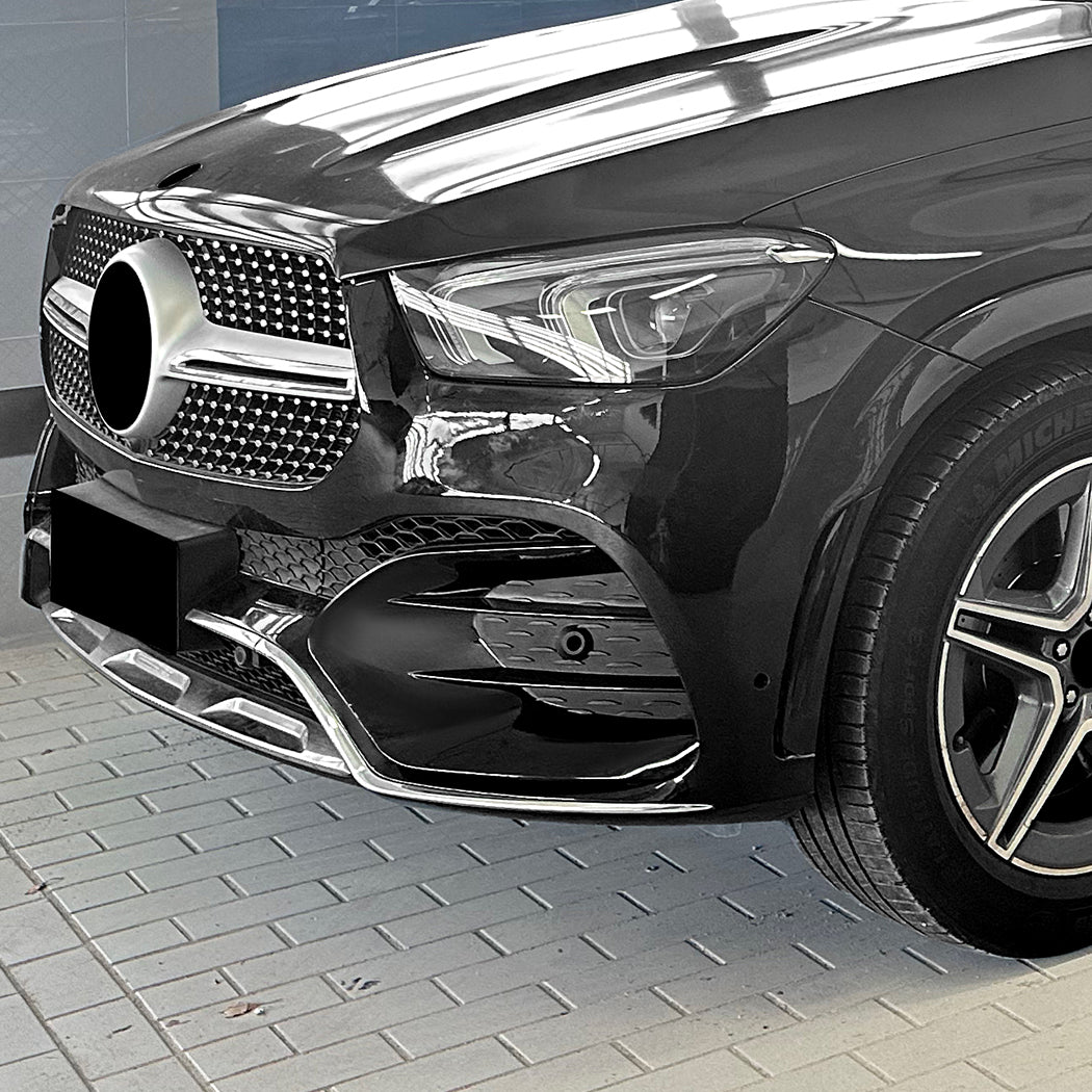 Gloss Black Front Side Grilles for Mercedes Benz W167 C167 GLE 19-23