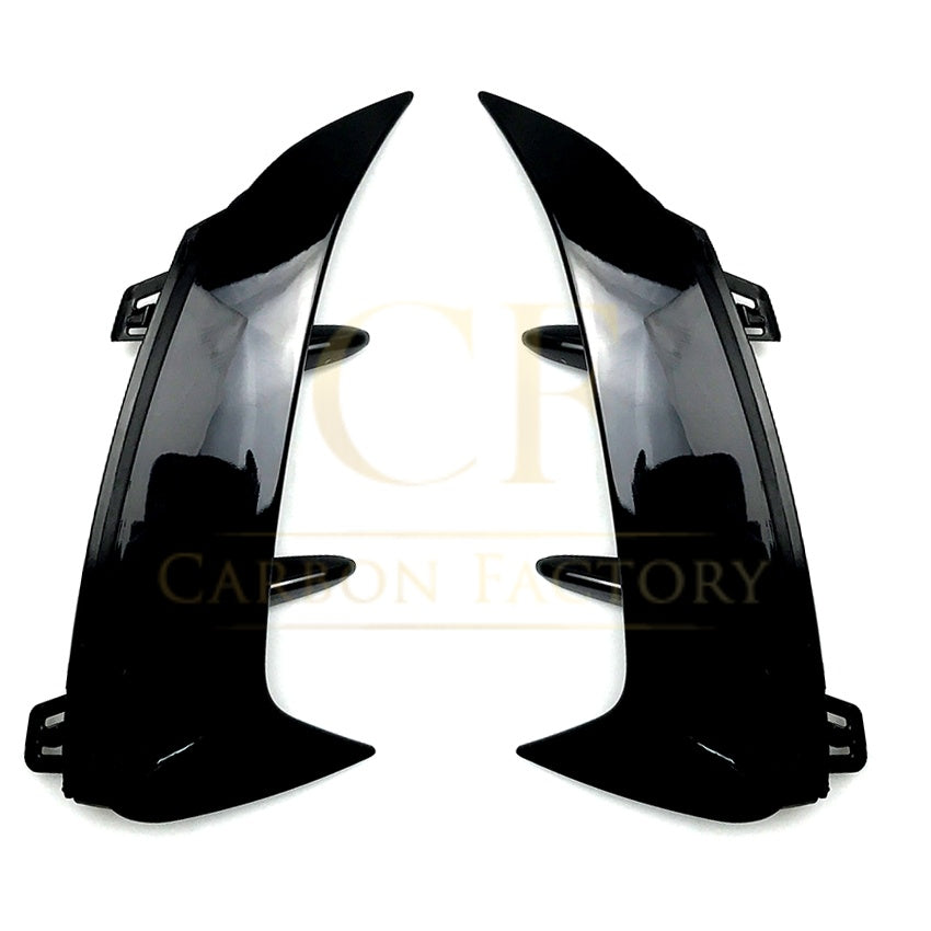 Gloss Black Rear Bumper Trims for Mercedes Benz W177 A Class Saloon 18-25 (Replacement) - Carbon Factory