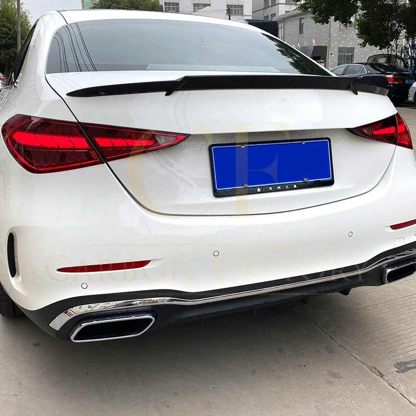 Brabus Style Gloss Black Boot Spoiler for Mercedes Benz W206 C Class Saloon 22-Present - Carbon Factory