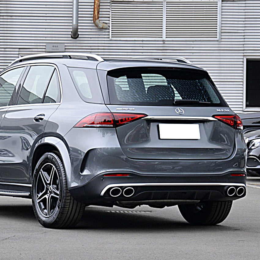 GLE53 Style Gloss Diffuser with exhaust tips for Mercedes Benz W167 GLE SUV 19-26