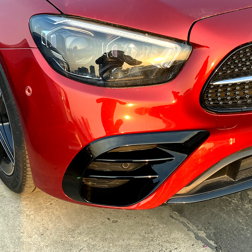 Gloss Black Front Bumper Side Grille for Mercedes Benz W213 C238 E Class AMG 21-23 - Carbon Factory