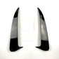 Gloss Black Rear Bumper Trims for Mercedes Benz W205 C Class Saloon 15-21