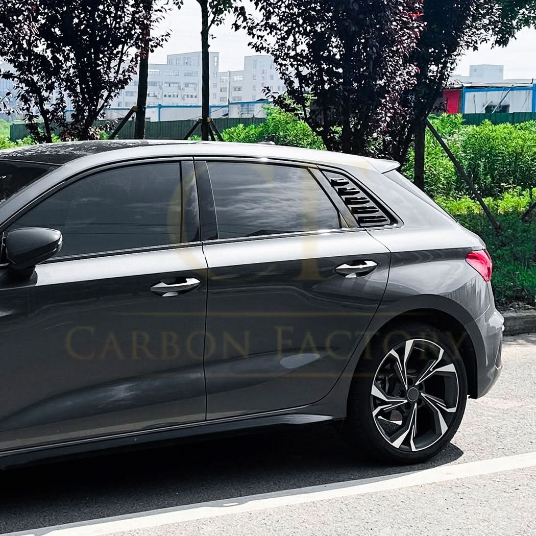 Gloss Black Window Louver Vents for Audi A3 8Y Sportback 20-Present - Carbon Factory