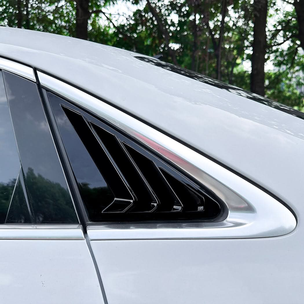 Gloss Black Window Louver Vents for Audi A3 8Y Saloon 20-Present - Carbon Factory