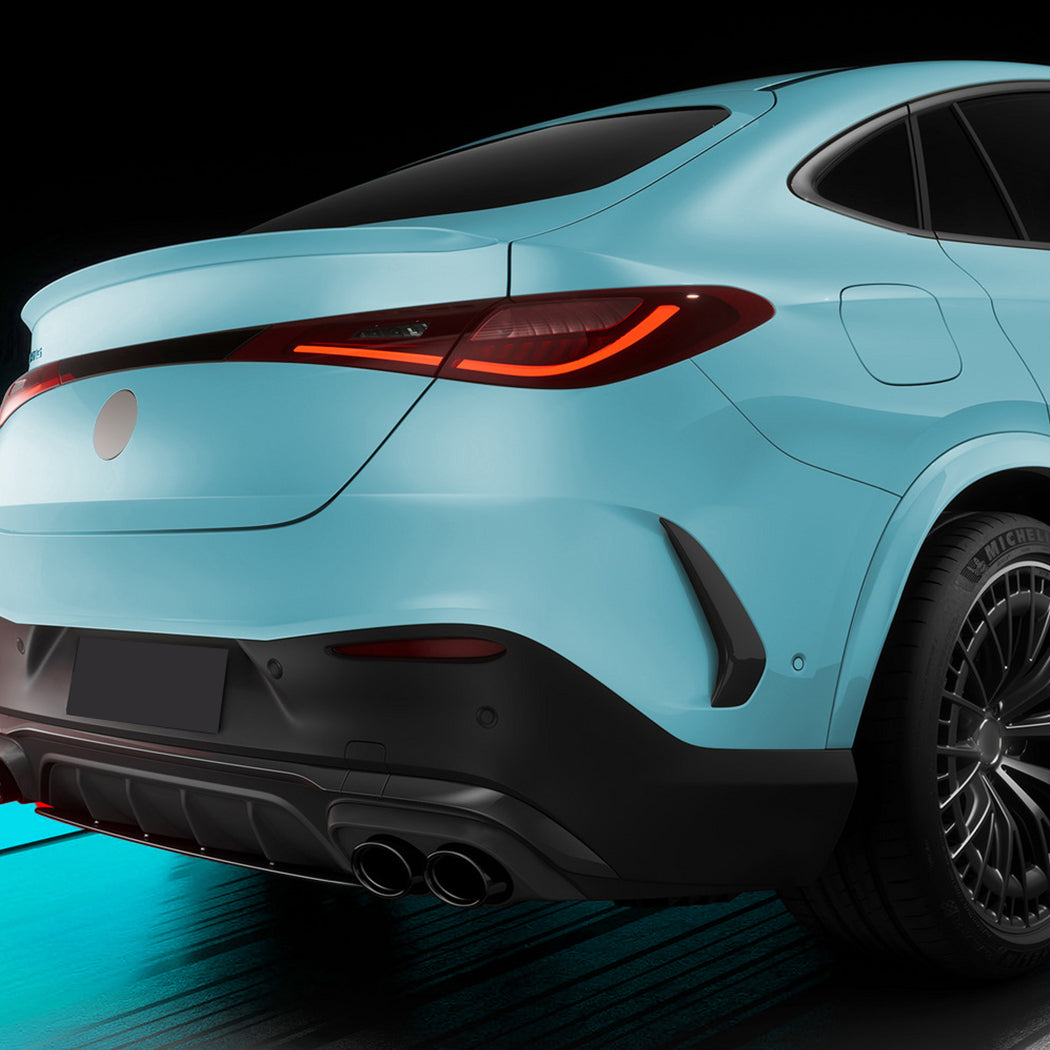 Gloss Black Rear Canards for Mercedes Benz X254 GLC Coupe 23-26