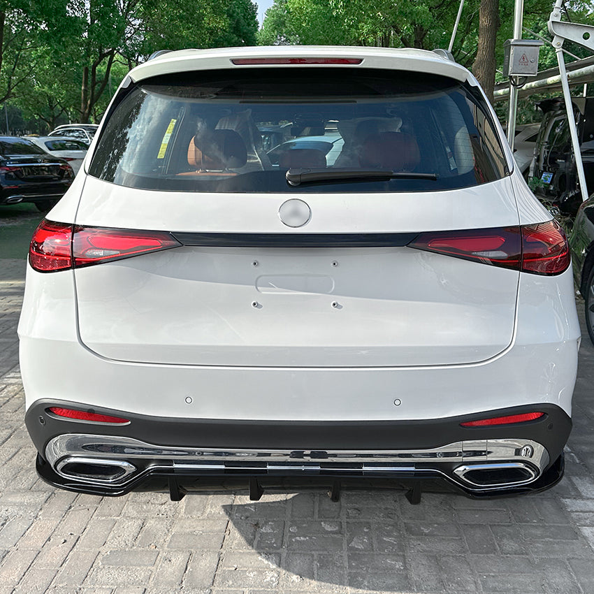 A Style Gloss Black Diffuser for Mercedes Benz X254 GLC SUV 23-26