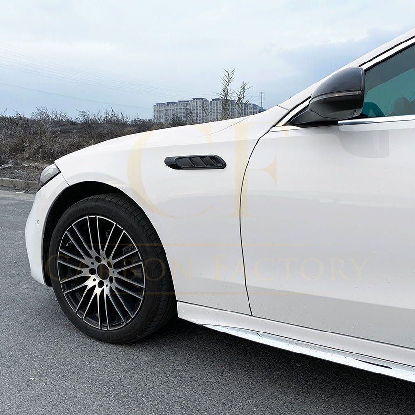 Gloss Black Front Fender Trims for Mercedes Benz W206 C Class 22-Present - Carbon Factory