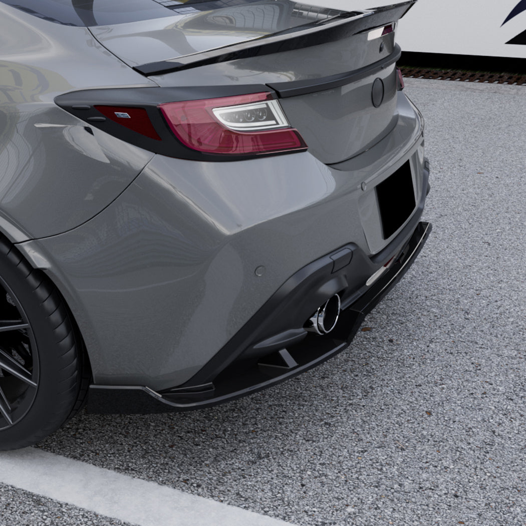 V Style Gloss Black Rear Diffuser for Toyota GR86 22-26