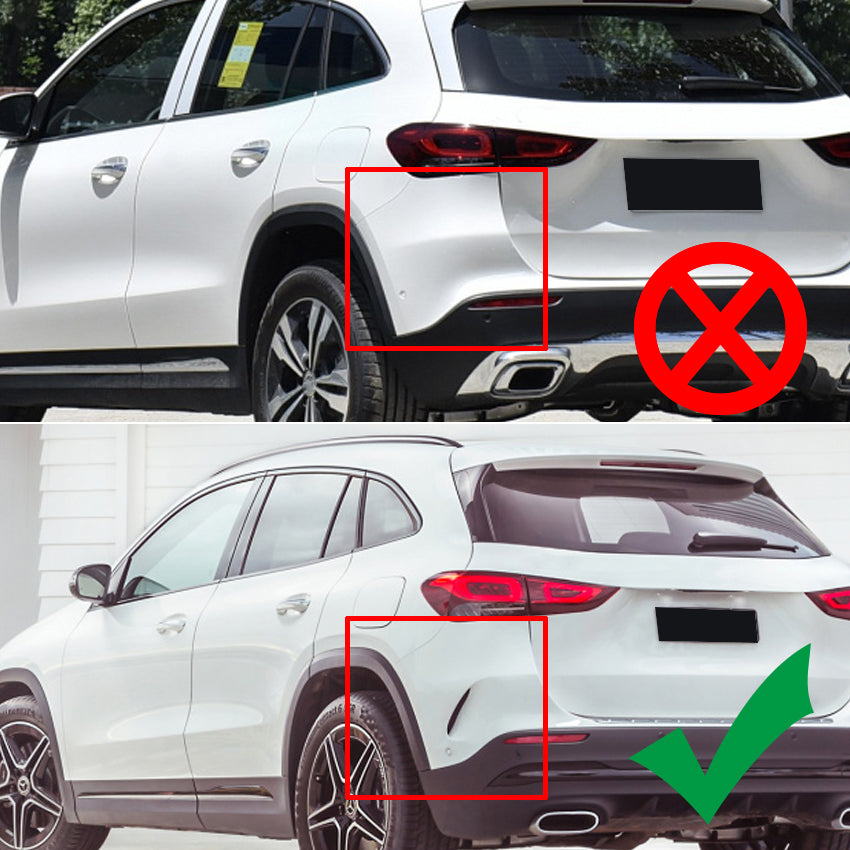 Gloss Black Rear Canards for Mercedes Benz H247 GLA 20-Present