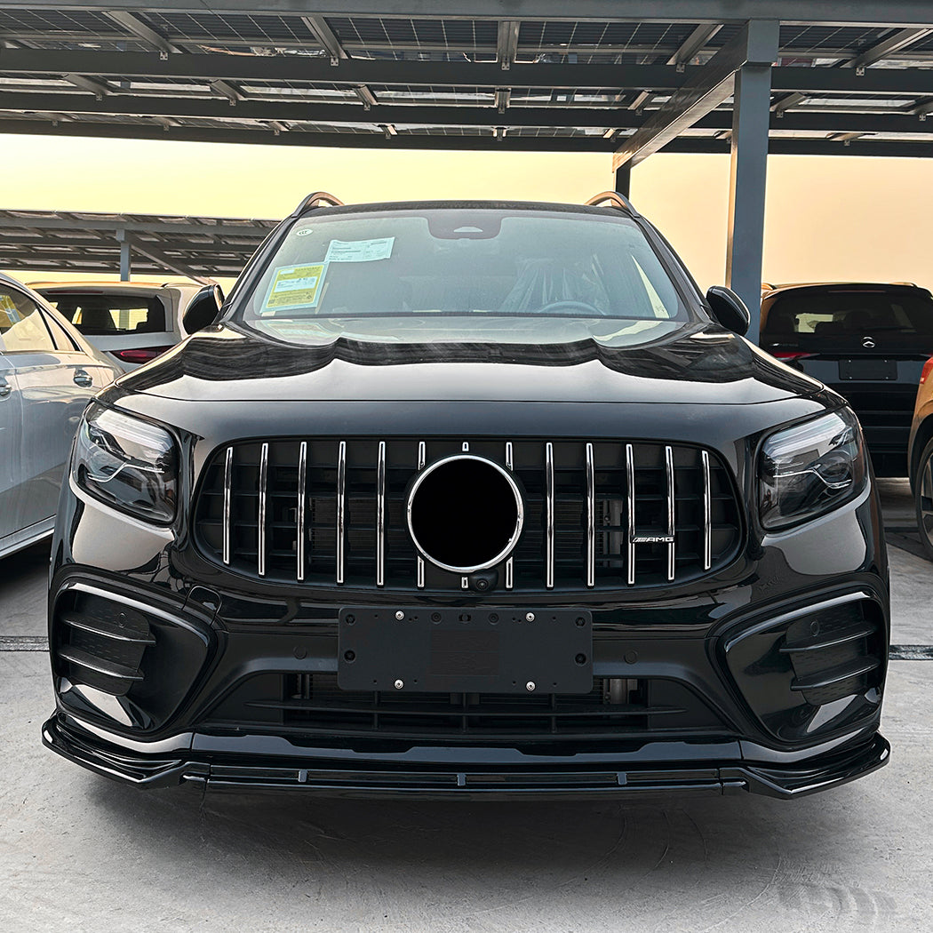 A Style Gloss Black Front Splitter for Mercedes Benz X247 GLB 24-26
