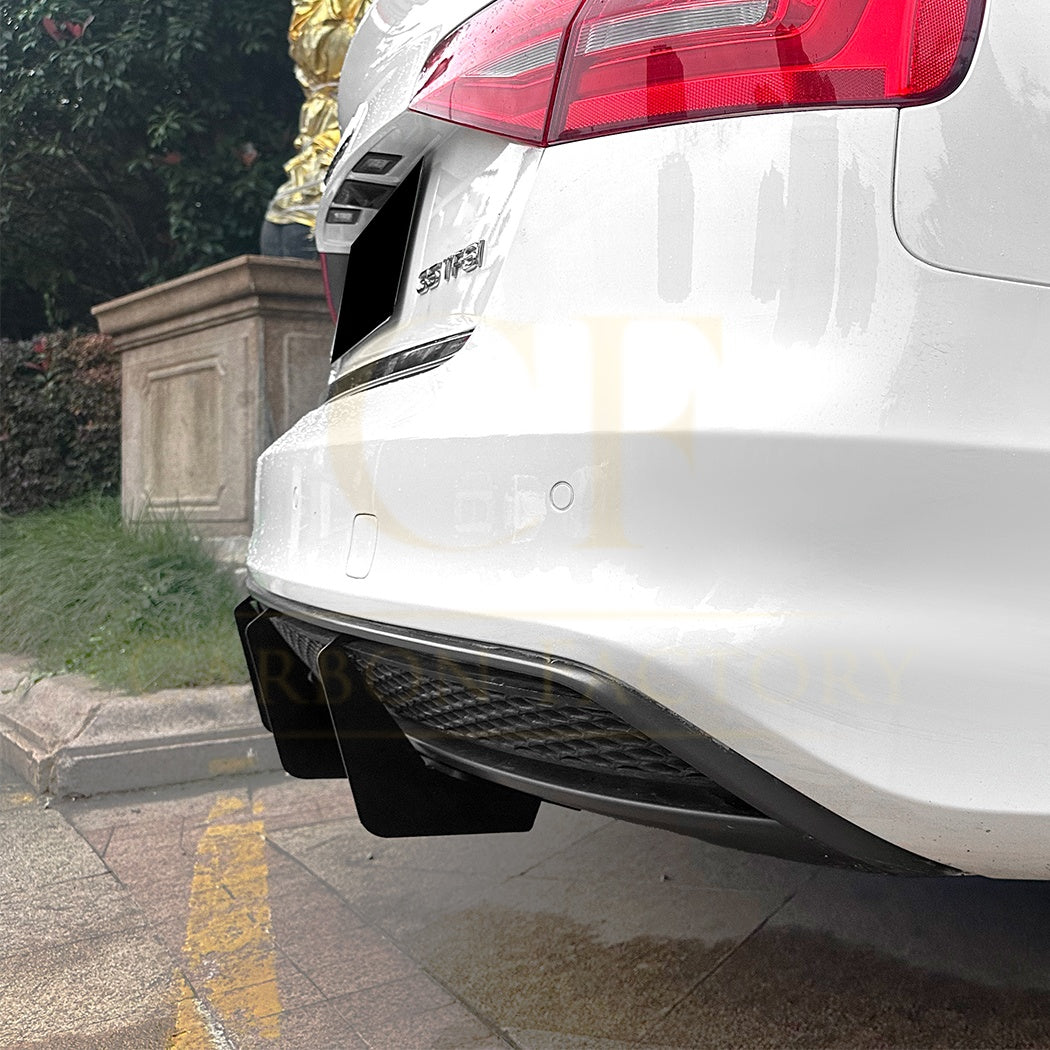 PSM Style Gloss Black Rear Diffuser for Audi B8.5 A4 S Line 13-15 - Carbon Factory