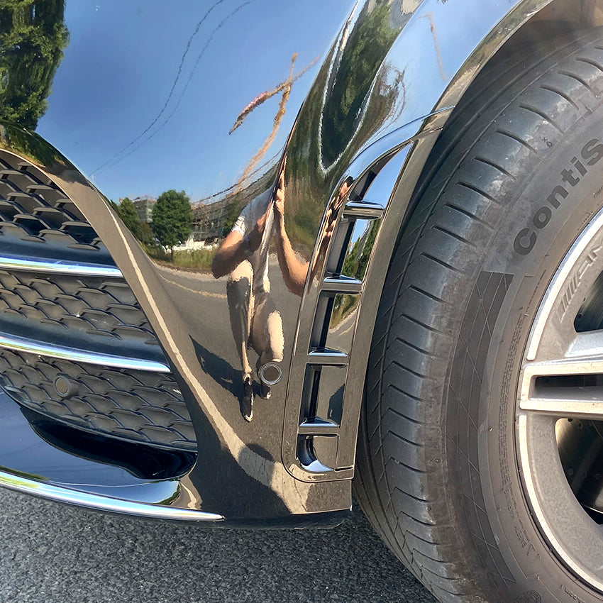 Gloss Black Front Side Trims for Mercedes Benz W167 C167 GLE 19-23