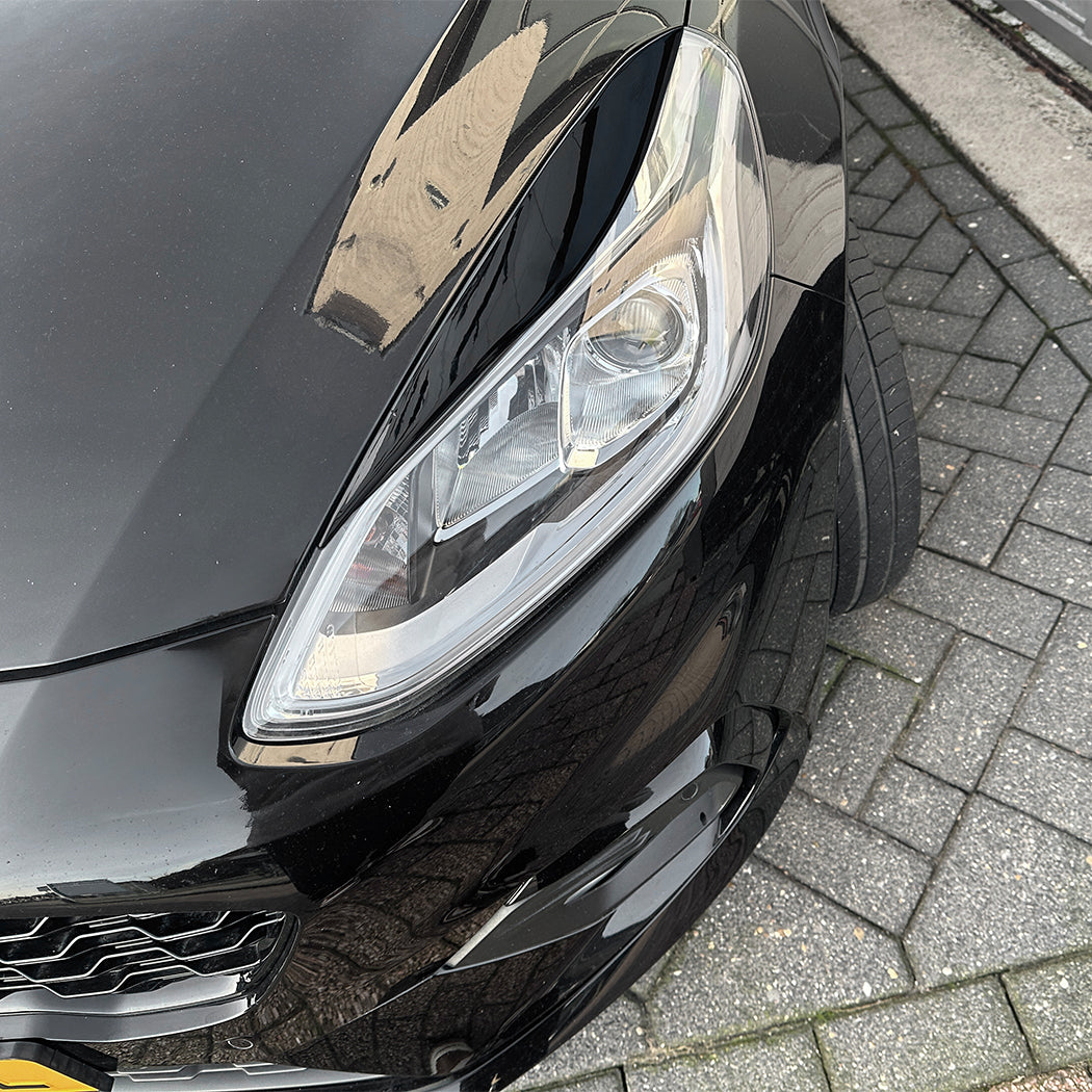Gloss Black Headlight Trims for Ford Fiesta B479 MK8 18-20